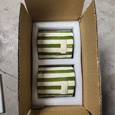 Striped double enjoyment cup double cup cross-border packaging