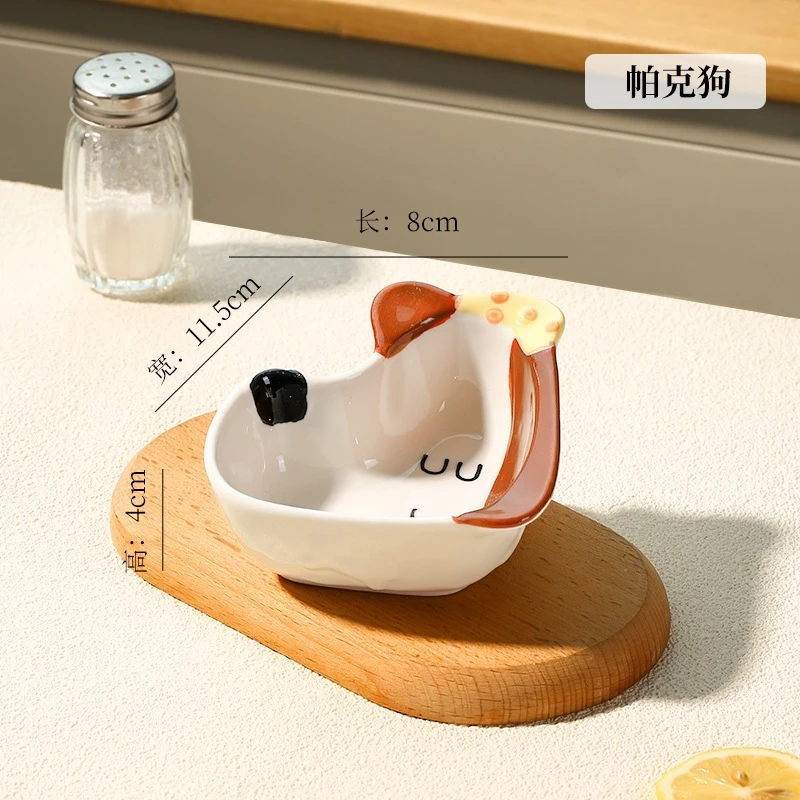 Ins-Style Cute Small Plates for Home Use, Dipping Sauce Dishes, Seasoning Dishes, Barbecue Dipping Dishes, Snack Dishes, Snack Plates