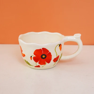 Poppy flower-single cup