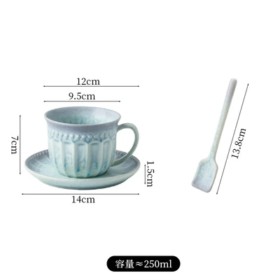 Cup and saucer - blue
