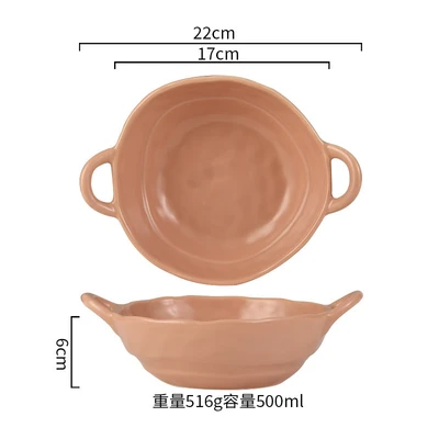 7-inch double ear bowl-lotus root starch