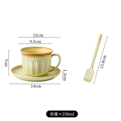 Cup and saucer-yellow
