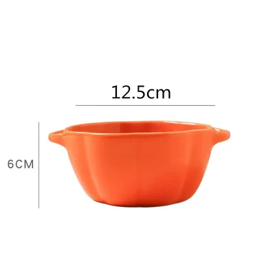 Pumpkin double ear single bowl