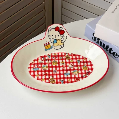 Cake cat 9.5inch large oval plate