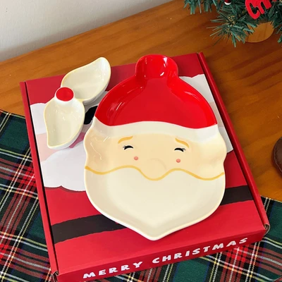 Santa Claus Head + Sauce Dish (Color Box)