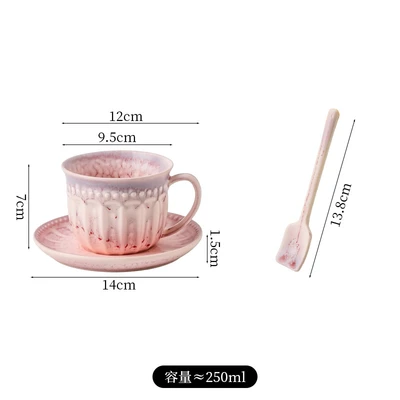 Cup and Saucer - Pink