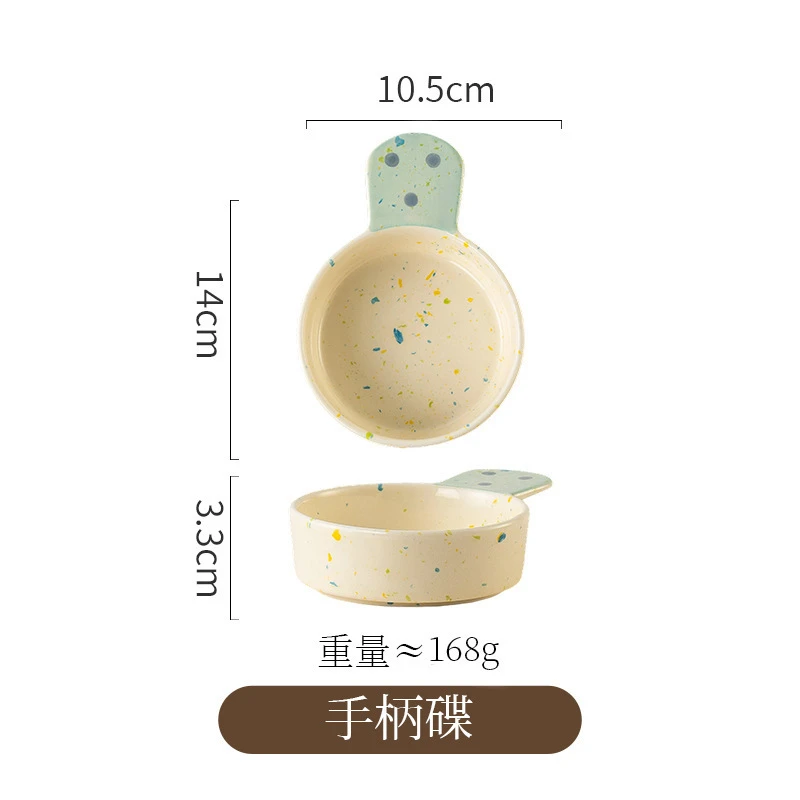 Ruffled edge ceramic tableware, home-use dinnerware, high aesthetic value rice bowls, noodle bowls, breakfast bowls, salad bowls, plates and dishes