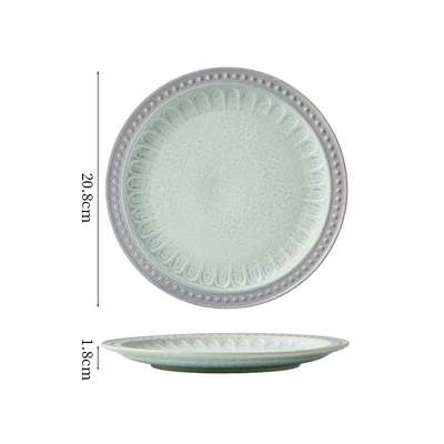 8inch Deep Plate - Blue