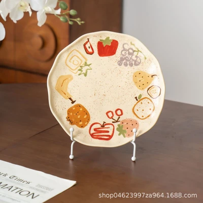8.5inch graffiti plate | Fruit