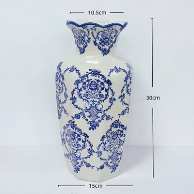 Blue and white strip b30 (15*10.5*30cm)