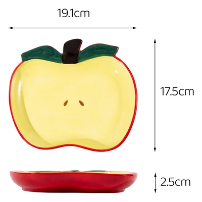 Apple plate red