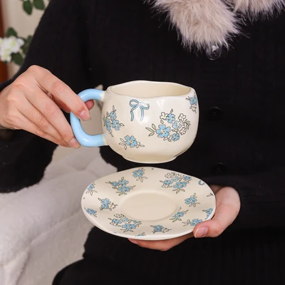 Crushed ice blue bow [blue handle]