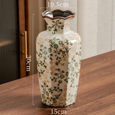 Green and brown floral b30 (15*10.5*30cm)
