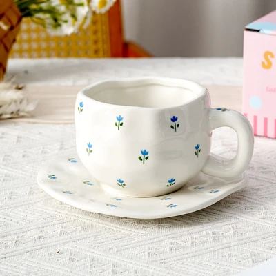 Xd-1060-007l ins style cup and saucer (orchid)