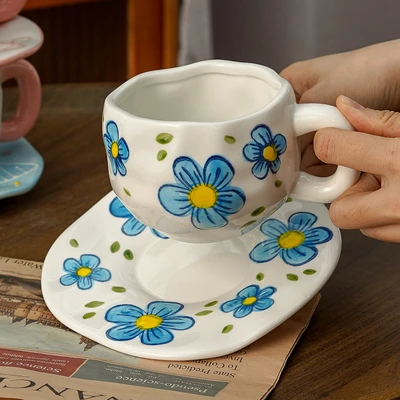 Xd-1060-010f cup and saucer (blue cherry)