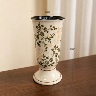 Green and brown floral l25 (13*13*25cm)