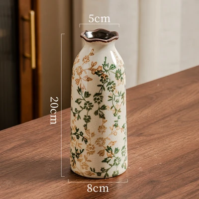Green and brown floral h20 (8*5*20cm)