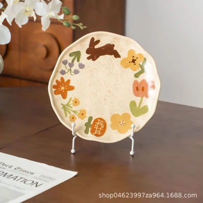 8.5inch graffiti plate | Rabbit