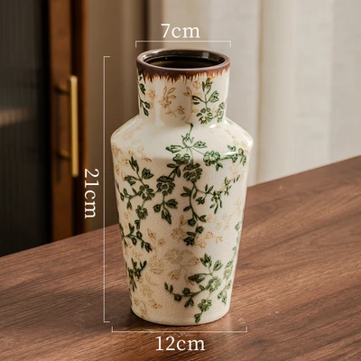 Green and brown floral qg21 (12*7*21cm)