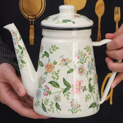 1.1l coffee pot with enamel handle, aroma series, 18 pieces/box