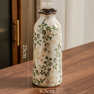 Green and brown floral h25 (9.5*6*25cm)