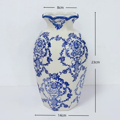 Blue and white strip b23 (14*8*23cm)