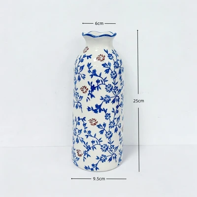 Blue and white h25 (9.5*6*25cm)