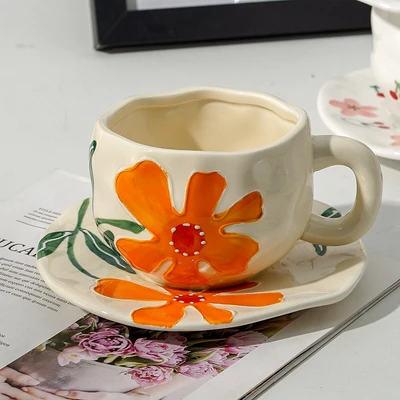 Xd-1060-010p cup and saucer (marigold)