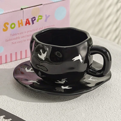 Xd-1060-010m cup and saucer (heiyan)