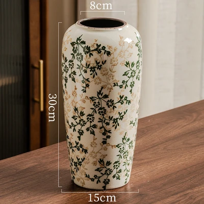 Green and brown floral qg30 (15*8*30cm)
