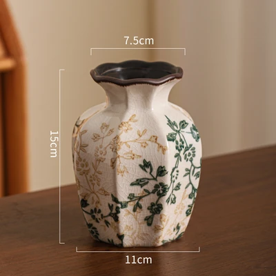 Green and brown floral b15 (11*7.5*15cm)