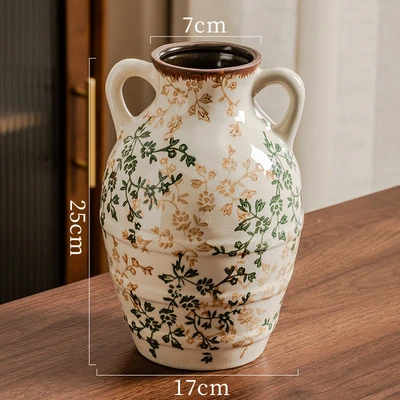 Green and brown floral 01 (17*7*25cm)