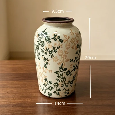 Green and brown floral b20 (14*9.5*20cm)