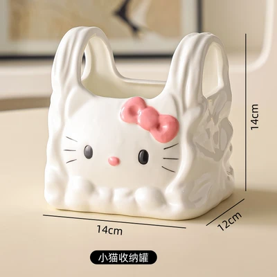 Ceramic cat storage jar