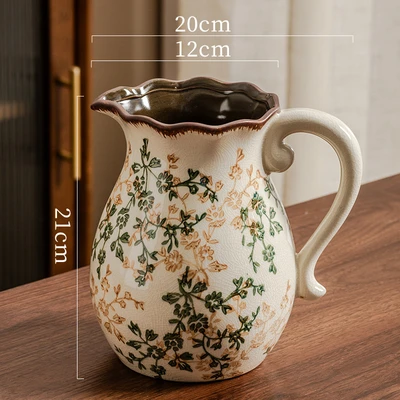 Green and brown floral n-20 (20*12*21)