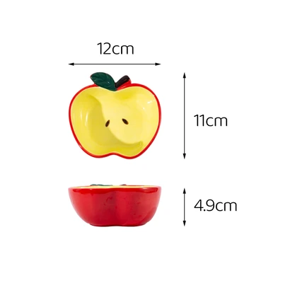 Apple bowl red