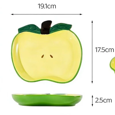 Apple plate green