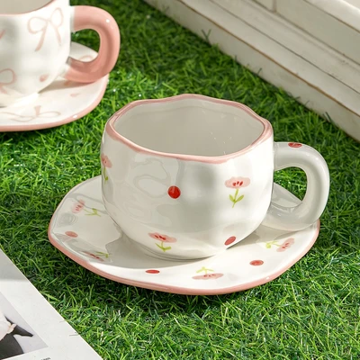 Xd-1060-010c cup and saucer (pink flower)