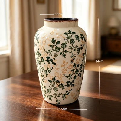 Green and brown floral b24 (16.5*10*24cm)