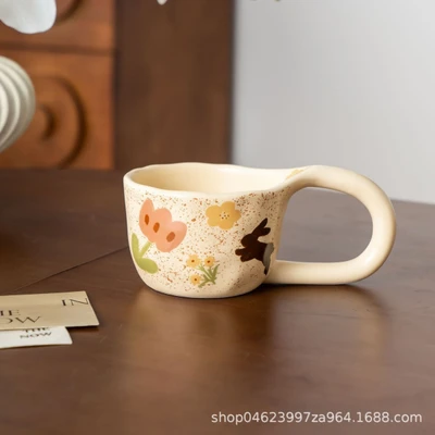 Graffiti cup with handle | Rabbit