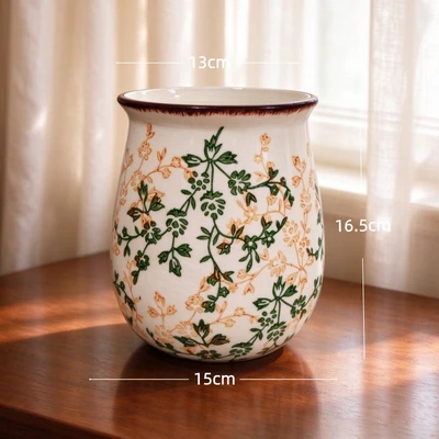 Green and brown floral r17 (15*13*16.5cm)