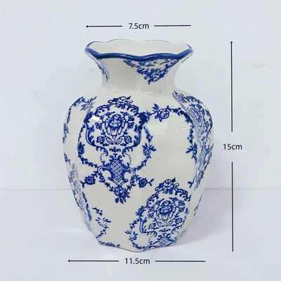 Blue and white strip b15 (11*7.5*15cm)