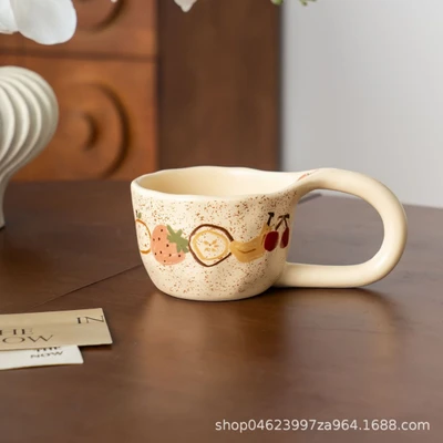 Graffiti cup with handle | Fruit