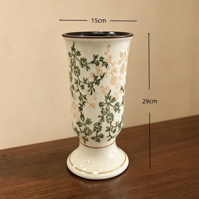 Green and brown floral l30 (15*15*29cm)
