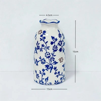 Blue and white h15 (7.5*4.5*15cm)