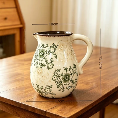 Large flower green brown jz-1 (17*10*15.5cm)