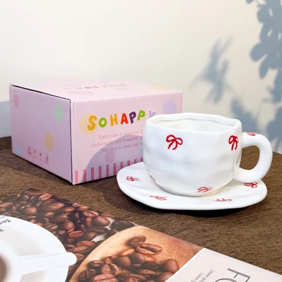 Xd-1060-010v cup and saucer (single bow)