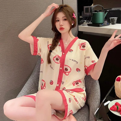 Double short 865# apricot strawberry bear