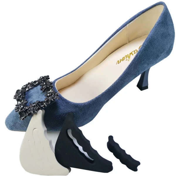 High-Heeled Shoe Toe Plug, Thickeneded Shoe Overhaul, Small Black and Beige Toe Plug, Toe Protection, Anti-Pain, Anti-Slip, Anti-Falling