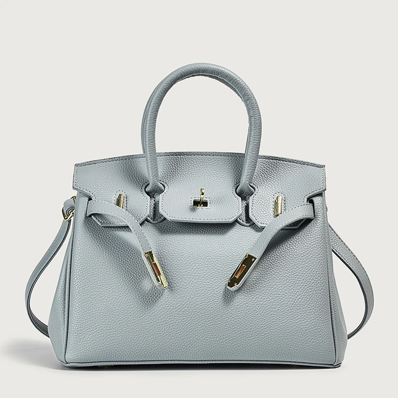 Bags High-end European and American Portable Platinum Kelly Bag Women's 2024 New Large Capacity Commuter Shoulder Crossbody Bag